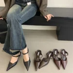 Sandali sabot eleganti da donna con tacco sottile