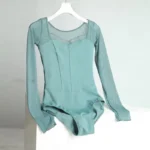 Body da balletto donna elegante con scollo quadrato - immagine 2