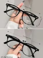 Occhiali da vista fashion con montatura rotonda trasparente - immagine 5