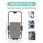 Supporto telefono per passeggino e carrello con rotazione 360° - immagine 3