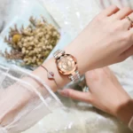 Orologio donna acciaio inox impermeabile con data - immagine 5