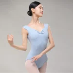 Body balletto donna spalle larghe con schiena a U