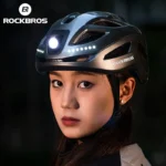 Casco bici leggero ROCKBROS con luce ricaricabile USB-C - immagine 6
