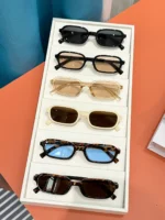 Set 6 occhiali ovali piccoli multicolore alla moda