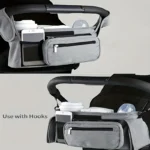 Borsa organizer grande per passeggino in tessuto Oxford - immagine 3
