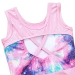 Body ginnastica bambina rosa senza maniche - immagine 6