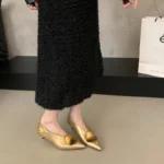 Scarpe Mary Jane donna tacco basso punta a punta vintage - immagine 6