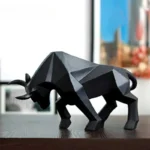 Statuetta toro in resina moderno nordico per decorazione