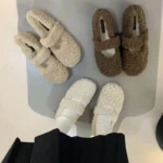 Scarpe donna vintage in cotone caldo con suola morbida - immagine 2