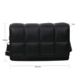 Borsa a tracolla piccola da donna in pelle PU con manico - immagine 2