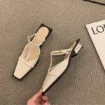 Ciabatte estive donna a punta quadrata per esterno - immagine 4