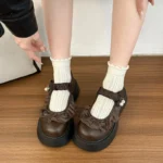Scarpe Mary Jane donna eleganti con tacco interno e fiocco - immagine 3