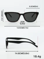 Set 6 occhiali moda unisex per uso quotidiano e shooting - immagine 4