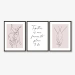 Poster minimalista camera da letto “Insieme è il nostro luogo” - immagine 5