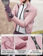 Giacca ciclismo da donna leggera antivento e resistente all’acqua - immagine 2