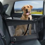 Seggiolino auto portatile per cani con rete di sicurezza - immagine 2