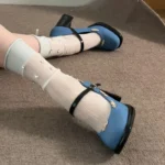 Scarpe Mary Jane donna con tacco spesso in cristallo - immagine 3