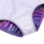 Body ginnastica e danza bambina manica lunga rosso blu - immagine 5