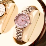 Orologio da donna elegante in acciaio oro rosa - immagine 2