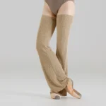 Scaldamuscoli a righe lunghi da balletto per donna