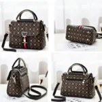 Borsa a tracolla donna in pelle con monogramma - immagine 5