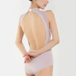 Body da balletto donna con schiena aperta e collo alto - immagine 6