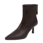 Stivaletti donna eleganti a punta con tacco sottile - immagine 6