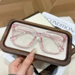 Occhiali da vista quadrati donna anti luce blu retrò - immagine 3