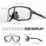 Occhiali da ciclismo fotocromatici UV400 per bici e MTB - immagine 6