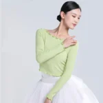Top da balletto donna manica lunga girocollo - immagine 3