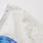 Body danza bambina manica lunga con paillettes e shorts - immagine 4