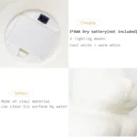 Lampada da notte gatto dormiente luce LED da comodino - immagine 5