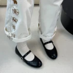 Ballerine Mary Jane donna con punta tonda e suola morbida - immagine 2