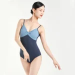 Body da ginnastica e danza donna in lycra con spalline - immagine 2