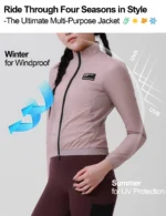 Giacca ciclismo da donna leggera antivento e resistente all’acqua - immagine 4