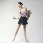 Body danza classica donna con bretelle per yoga e ginnastica - immagine 4