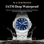 Orologio donna quadrato acciaio con data e giorno - immagine 3