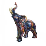 Statua elefante in resina stile nordico per decorazione - immagine 6