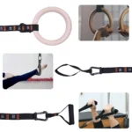 Set anelli fitness in legno per allenamento indoor - immagine 3