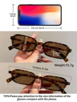 Set 6 occhiali ovali piccoli multicolore alla moda - immagine 4