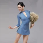 Body da balletto donna a manica lunga scollo a V - immagine 6