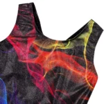 Body ginnastica bambina senza maniche con paillettes - immagine 4