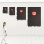 Set 3 quadri LED moderni minimal con pianeti - immagine 4