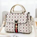 Borsa a tracolla donna in pelle con monogramma - immagine 2