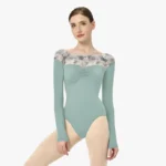 Body da balletto donna manica lunga scollo a barca - immagine 3