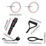 Set anelli fitness in legno per allenamento indoor - immagine 2