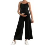 Tuta premaman ampia con spalline regolabili - immagine 2