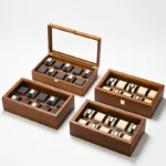 Scatola portorologi in legno 10 scomparti con vetrina - immagine 3