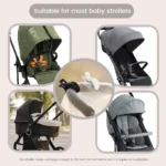 Set 2 clip fermacoperte universali per passeggino - immagine 3