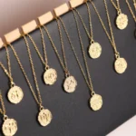 Collana donna segno zodiacale vintage in acciaio inox - immagine 3